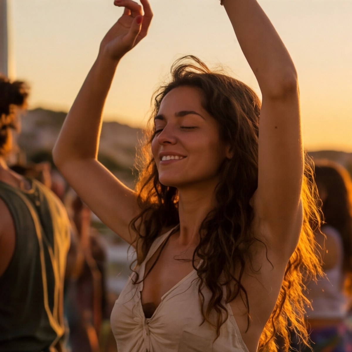 Conscious movement at sunset — Ecstatic Dance Limassol at Rancho Meadow Paradise